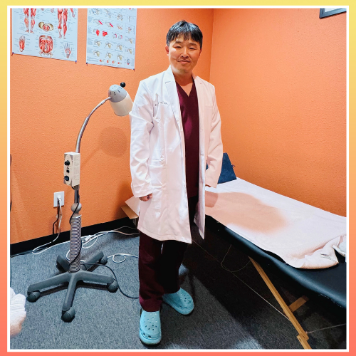 Ick Eom, owner of Energetic Acupuncture Medical Group, stands in one of his treatment rooms