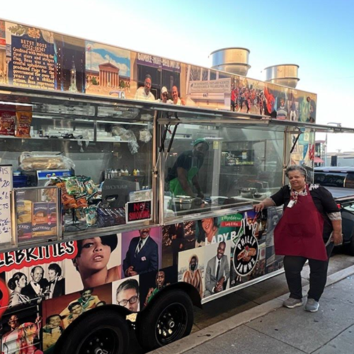 October 23, 2024: Natalie Moore at her food truck Philly Jawz at the Mar Vista Recreation Center