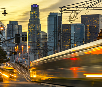 Los Angeles vehicle and light rail transportation